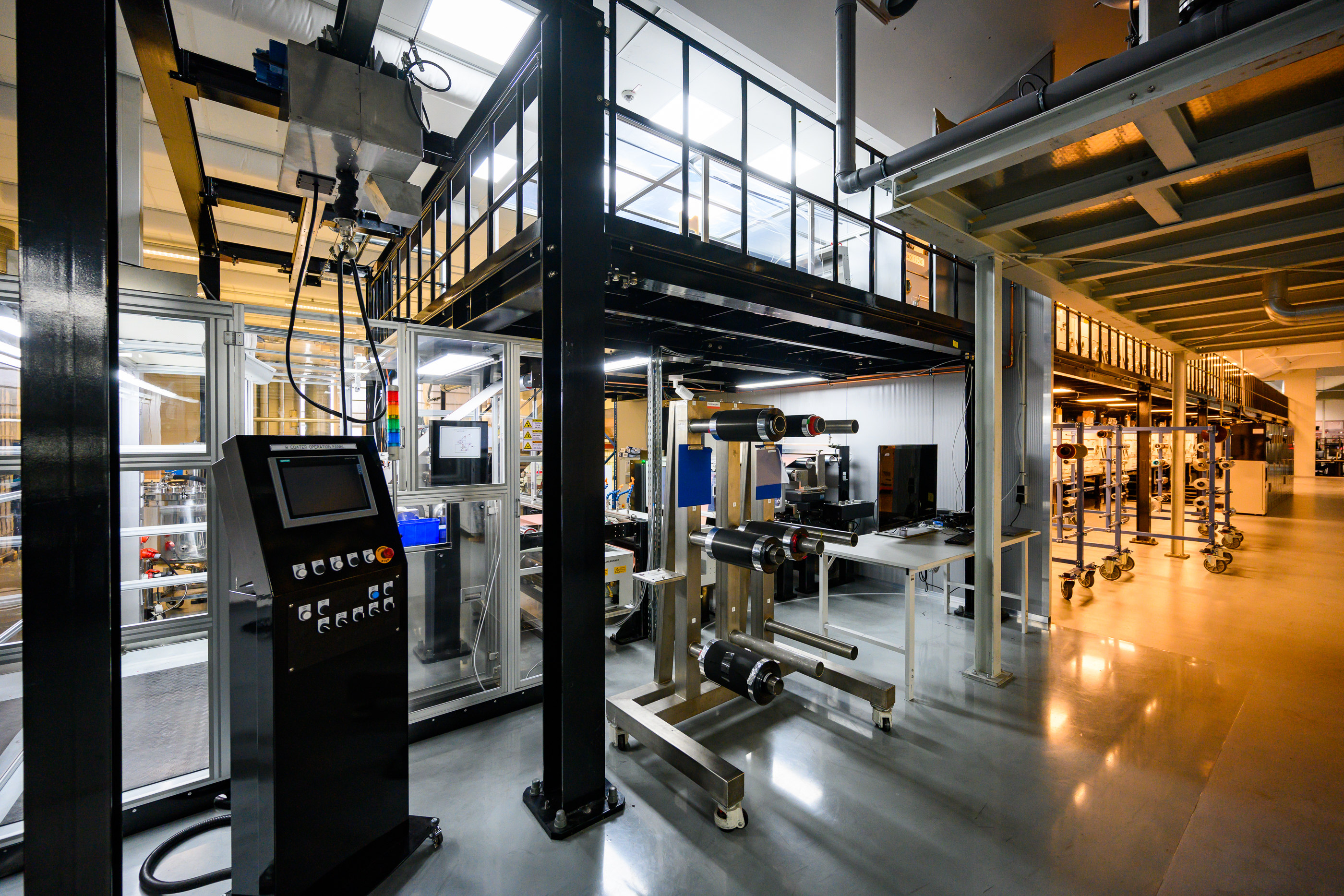 Folienrollen Bedienpult Holger Martens