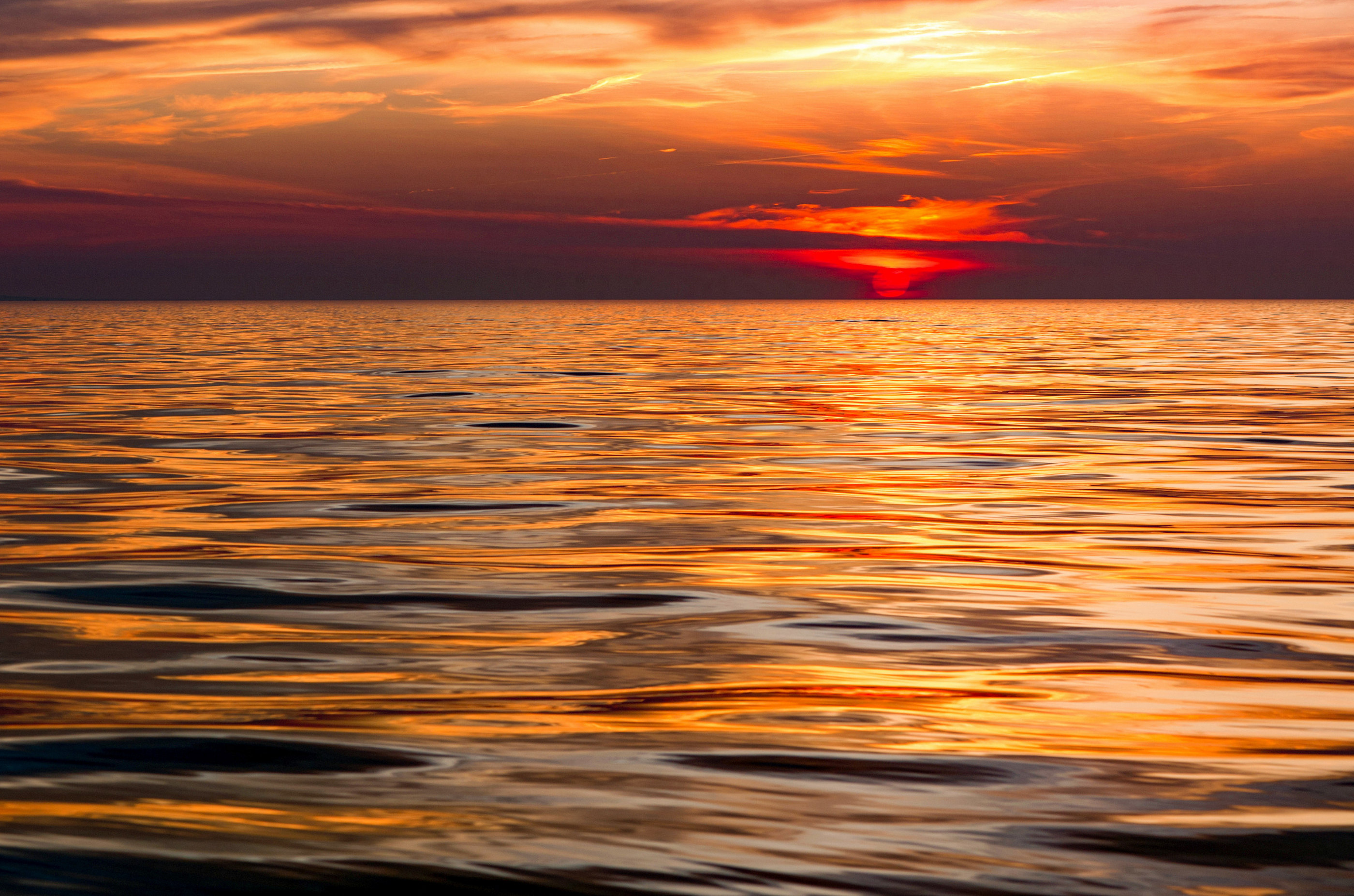Goldene Stunde Meereslandschaft Sonnenuntergang Ostsee — Holger Martens