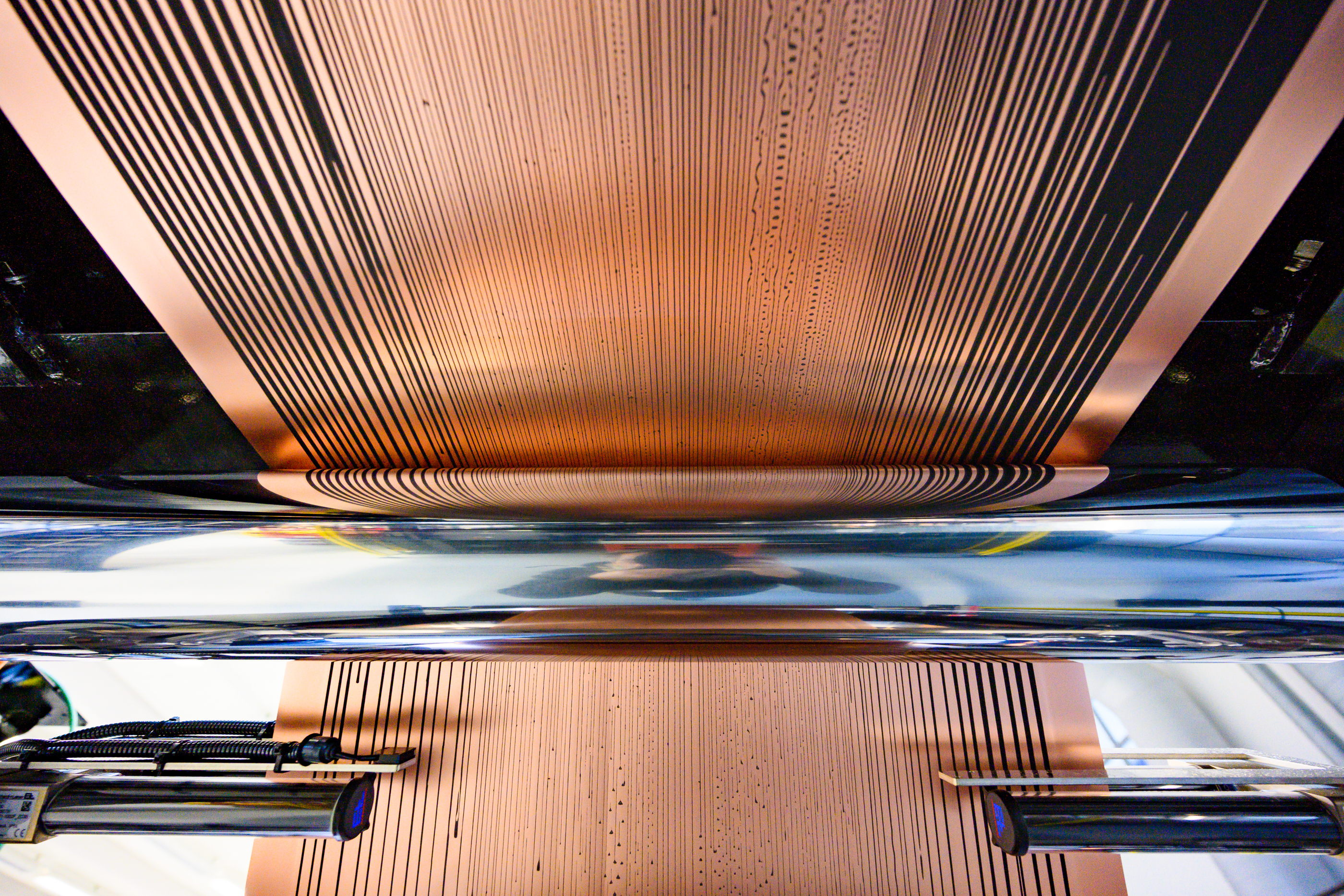 Kupferfolie Walzenstruktur Holger Martens