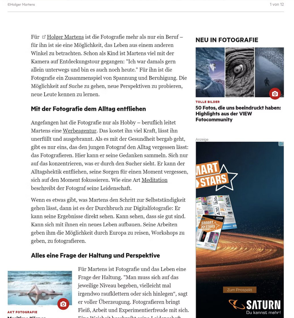 STERN Meeresfotografie Artikel Holger Martens