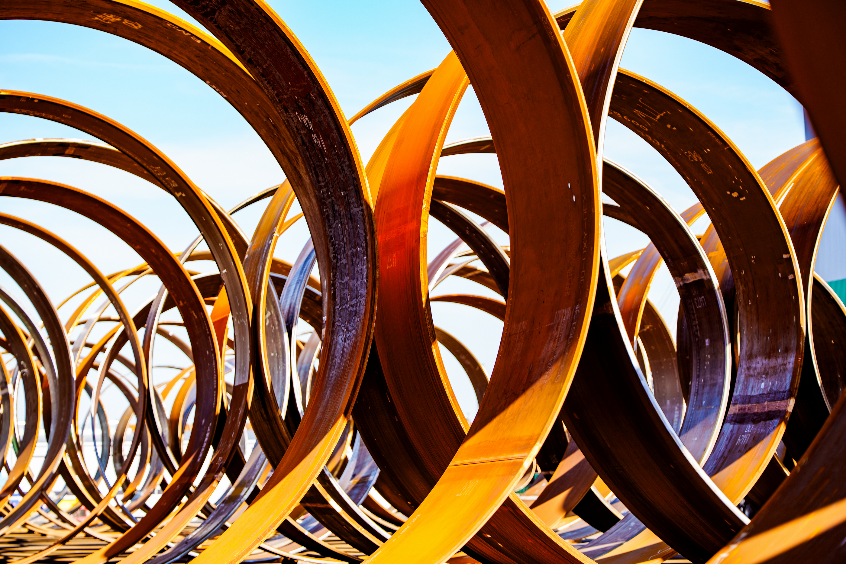 Stahlringe Industriestruktur Holger Martens