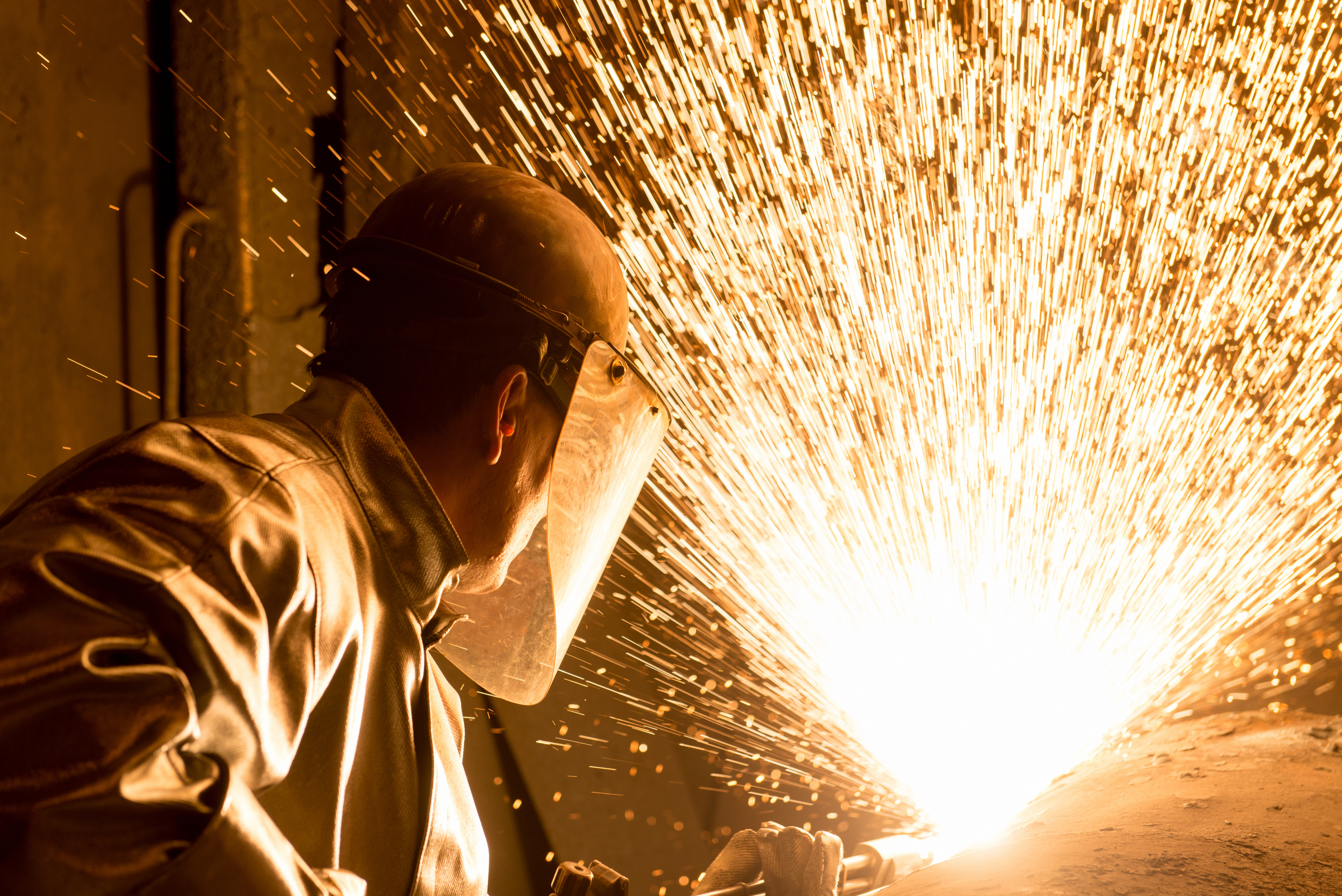 Schweißer Funkenflug Holger Martens