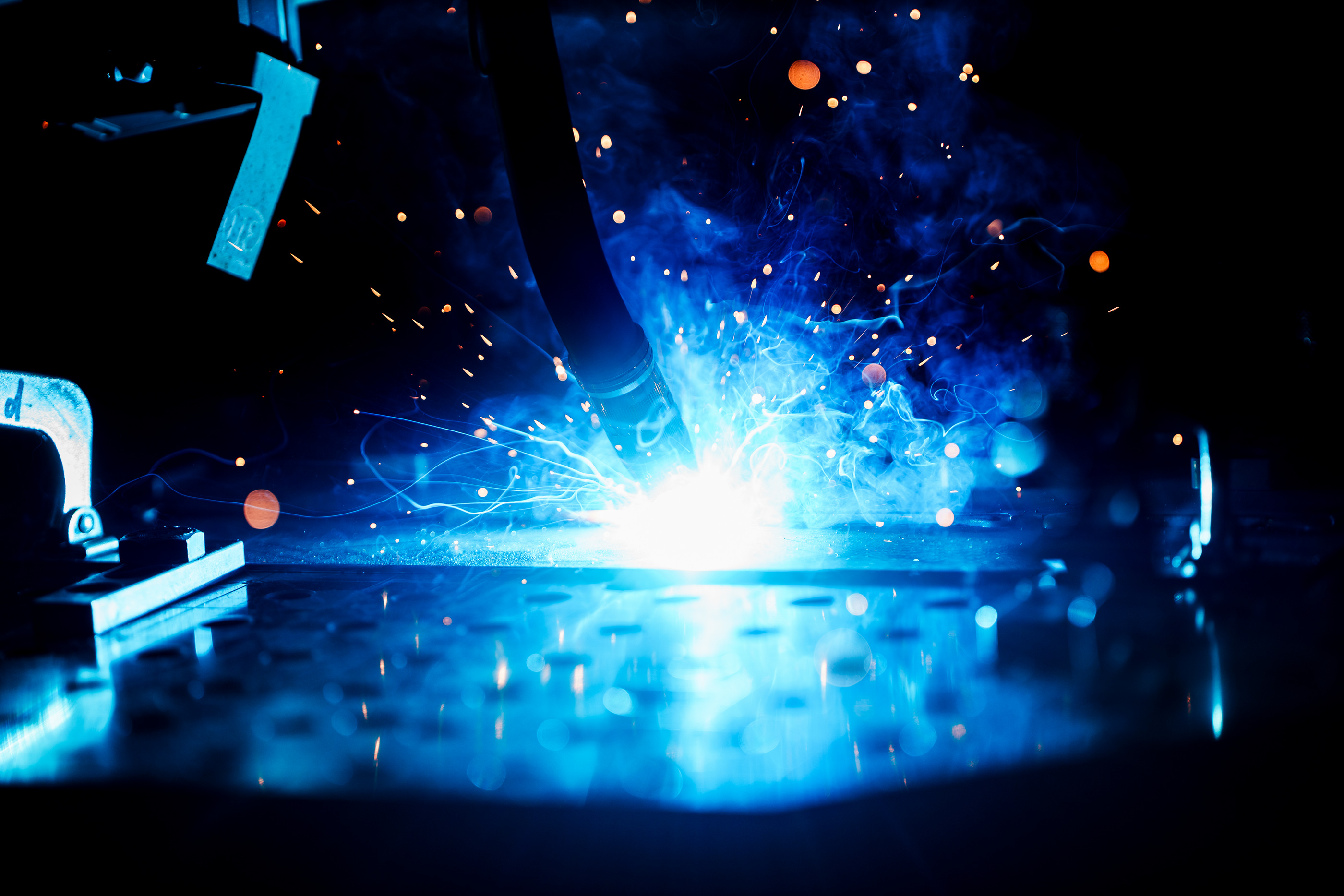 Fraunhofer Blaue Funken Makro Holger Martens